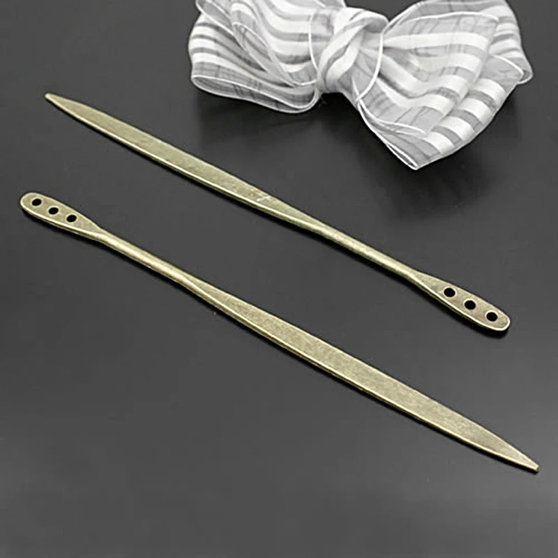 

(28139)10PCS 146x6MM Antique Bronze Zinc Alloy Hairpin Diy Jewelry Findings Accessories Wholesale