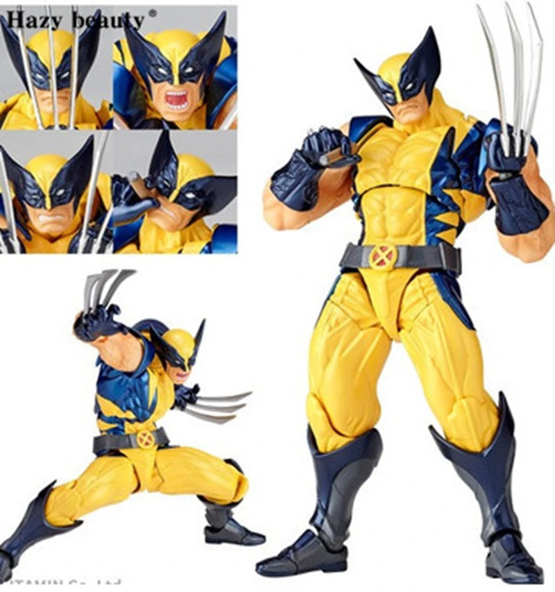 

Hazy beauty Original SCI FI Revoltech X Man Wolverin PVC Figures Brinquedos Toys Figurals Dolls