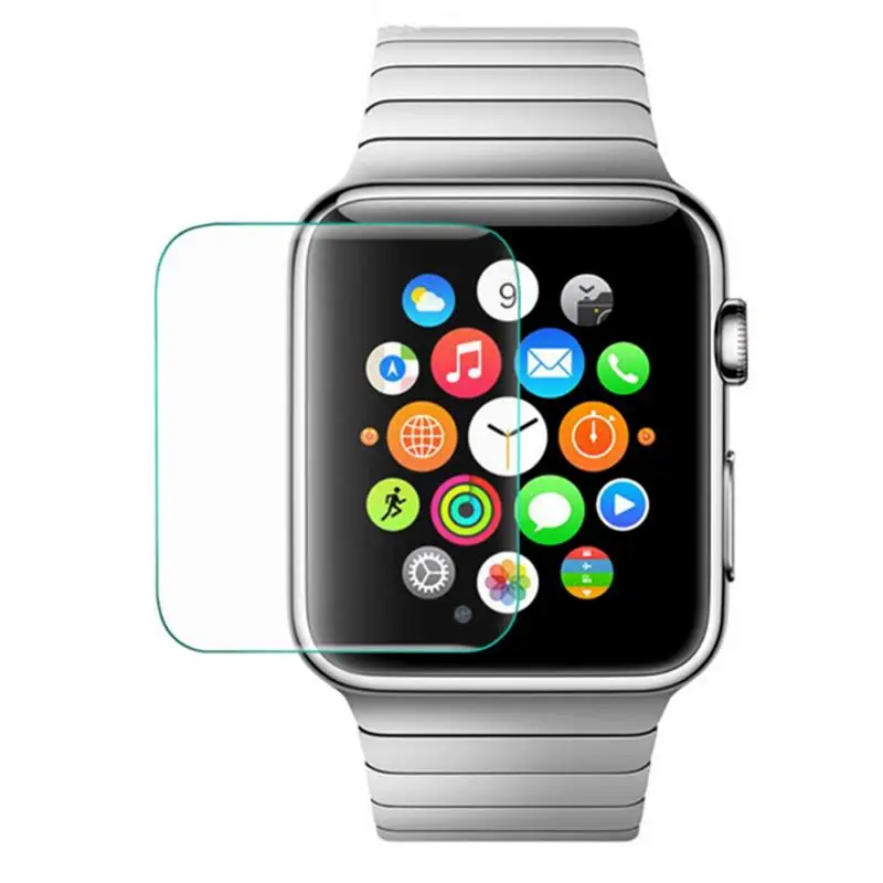 2 шт умные часы прозрачный протектор Закаленное стекло экран защитная пленка на переднюю панель 8-9H твердость для iWatch Apple Watch