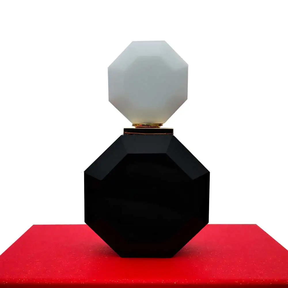 

3ml High Quality Black White Jade Crystal Refillable Perfume Bottle Table Ornament Home Decor Gift Wedding Anniversary gifts