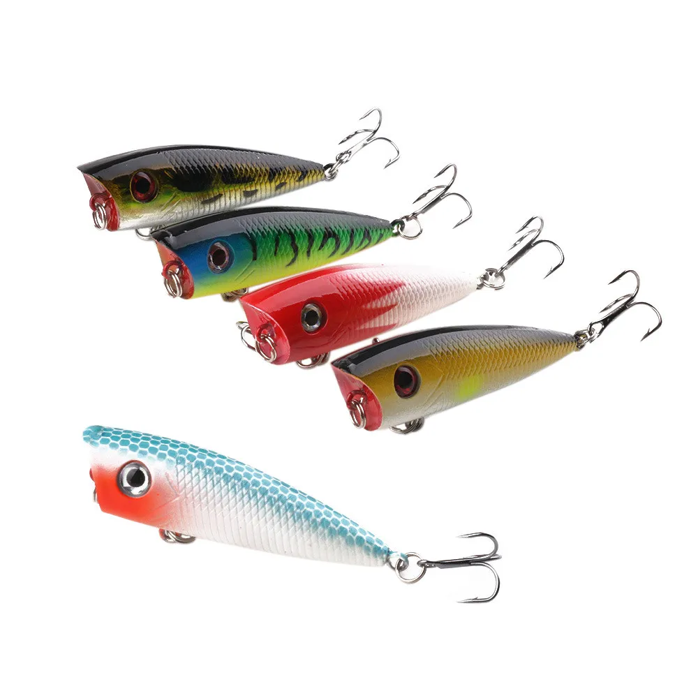 Bright colors 1Pcs Lures Hard Bait 6CM Plastic Bait Worms Fishing Lure