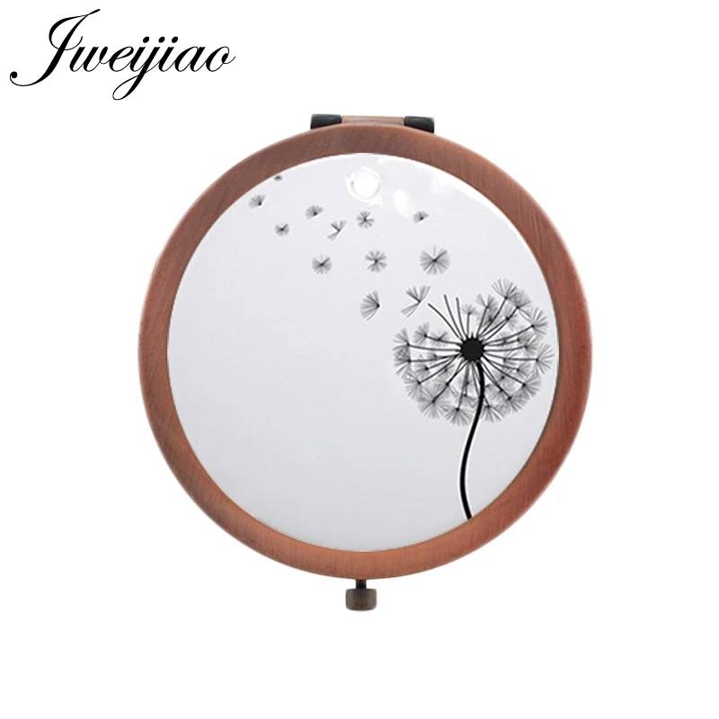 

JWEIJIAO Sketch cartoon Dandelion Chrysanthemum Beauty Health espejo All kinds of flowers Purse Mirror DD07