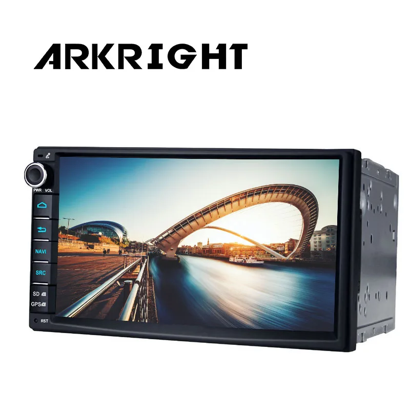 Best ARKRIGHT 7" Android 8.1 4GB 64GB Universal Car Radio Audio Stereo HD GPS Navigation Head Unit DVR OBD Multimedia Player DSP 4G 4