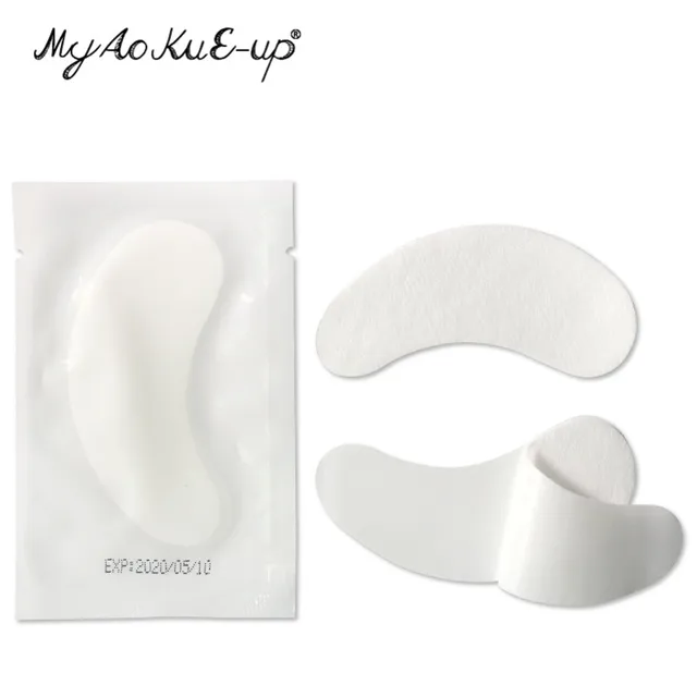 50pairs Eye Patches Under Eye Pads Paper Gel Lash Pad Eye Sticker Tips Wraps Hydrogel Eyelash Extension Patch Makeup Tool 1