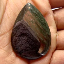 Скидка оптом натуральный живописный зеленый Phantom кварцевый кулон Chorite Phantom кварц 00240