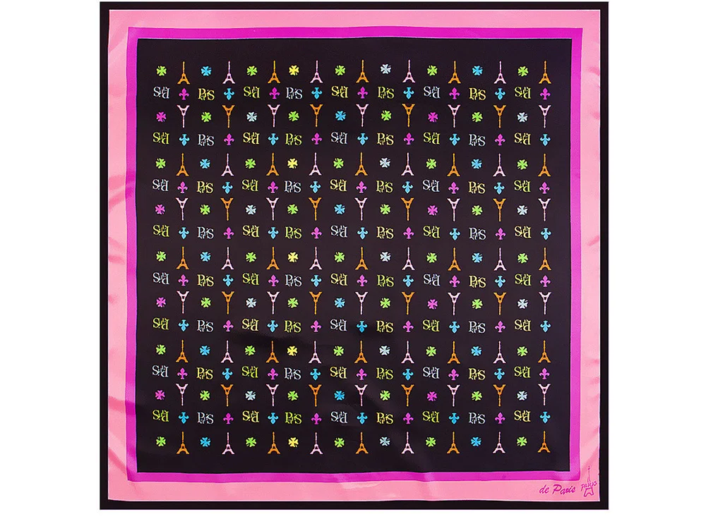 Square print scarf (2)