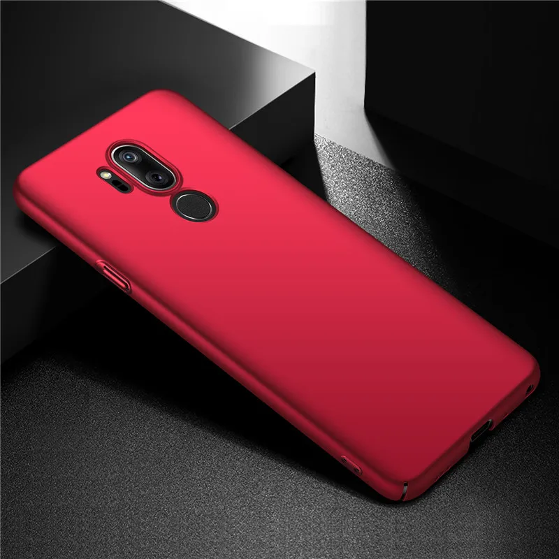 Для LG G7 чехол ThinQ ультра тонкий жесткий чехол из поликарбоната для LG G710 высококачественный чехол s для G7 ThinQ чехол для телефона черный синий золотой красный