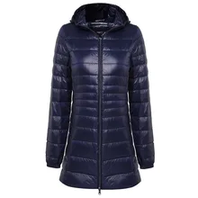 2018 Winter Warm Long Coat Woman Ultra Light 90 Duck Down Jacket Female Overcoat font b