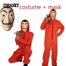 La Casa De Papel Salvador Dali маска Money Heist The House Of paper для косплея, вечерние костюмы на Хэллоуин, маска для детей, взрослых, мужчин