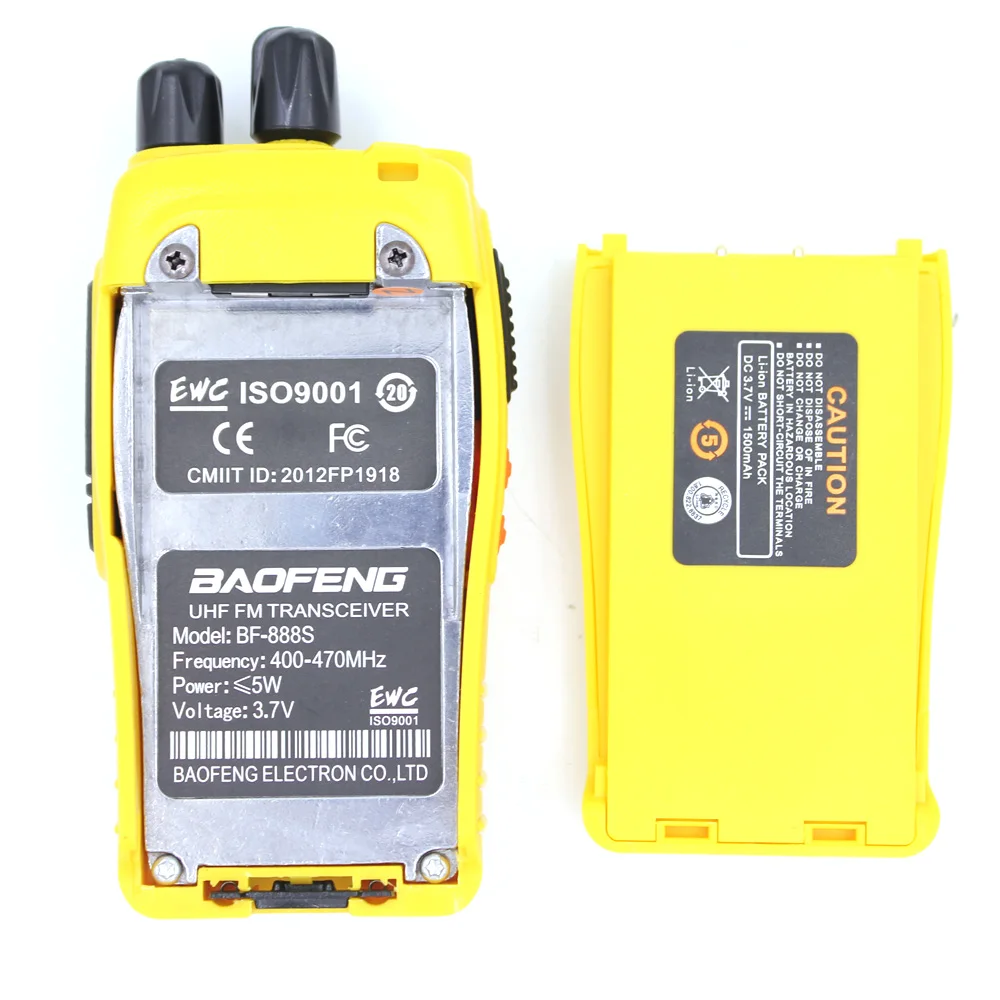 Baofeng BF-888S walkie talkie 5 Вт 5 км UHF 400-470 МГц 16 каналов портативный Радиоприемник двухстороннее радио