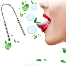 Язык из нержавеющей стали скребок для чистки свежего дыхания Чистка с покрытием язык зубная щетка гигиена полости рта инструменты