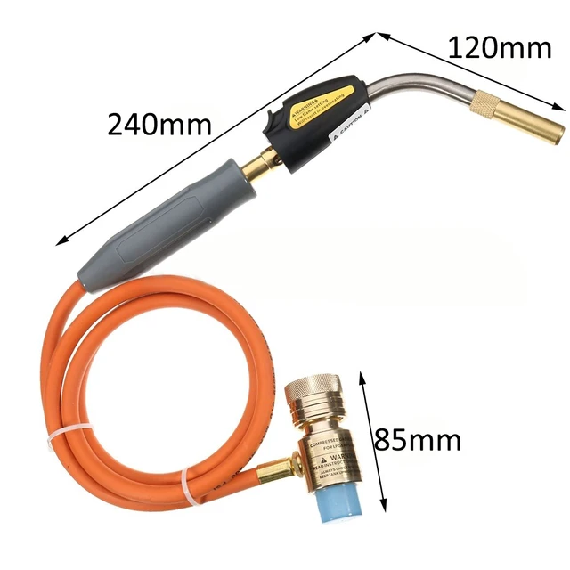 Mayitr Gas Self Igniting Turbo Torch With Hose Solder Propane Welding
