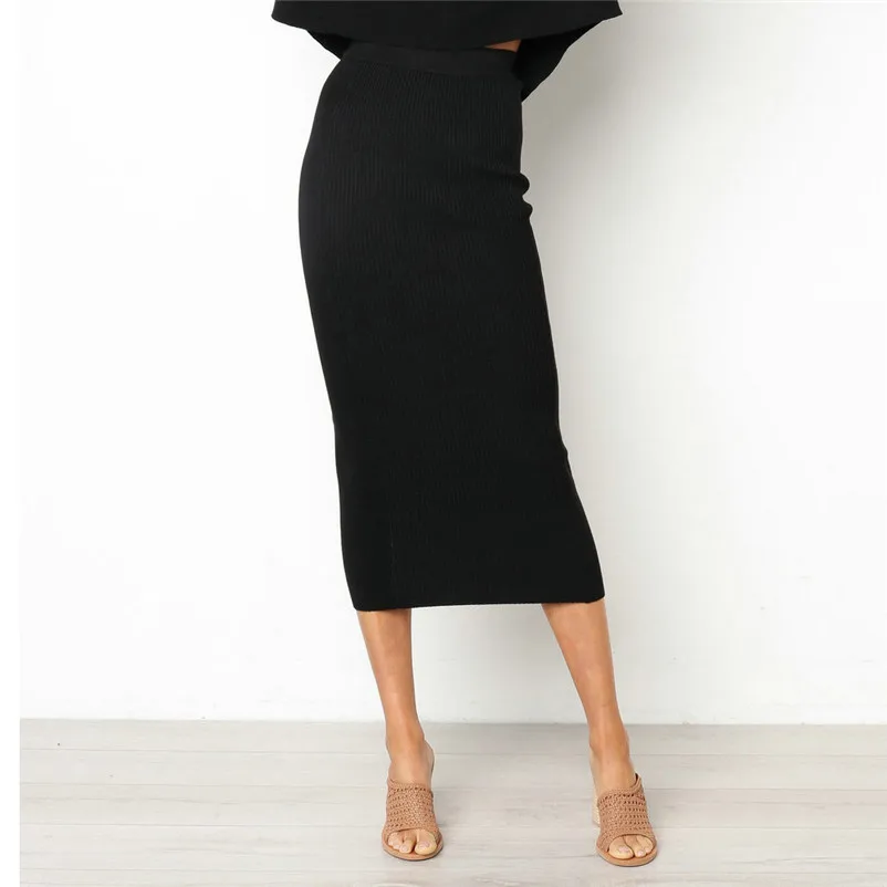 HOT sell Fashion 2018 Summer style skirts womens Sexy High-Waist Bodycon Long Skirt Hip Slim Straight Skirt Femme Saia A16#N (5)