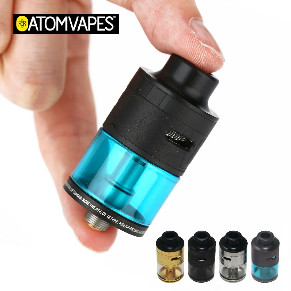 

Original 4ml Atomvapes Apocalypse RDTA Tank Atomizer Dual Coils Rebuildable Tank & 2 Posts 4 Holes Build Deck E-cig RDTA Tank