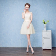 2016 robe de soiree V-ausschnitt spitze abendkleid kurze bauweise A-linie abendkleider abendkleider vestido de festa longo prom kleider