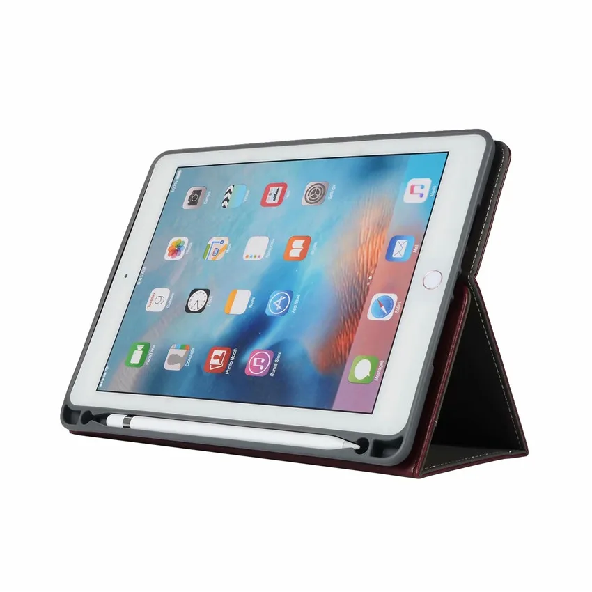 Для Apple iPad 9,7 чехол с карандашом держатель A1822 A1893 чехол для планшета для iPad Air 1 2 для iPad Pro 9,7 Funda чехол s+ ручка