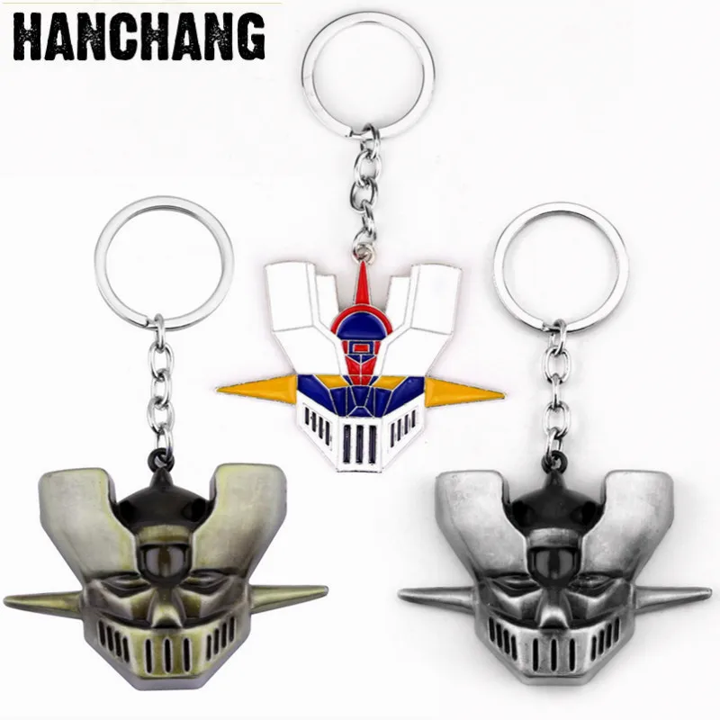 Japan Heißer Anime Mazinger Z Teufel Z Schlüsselbund Souvenir Männer Rüstung Universal Tastatur Keychain Ring Auto Zubehör Chaveiros