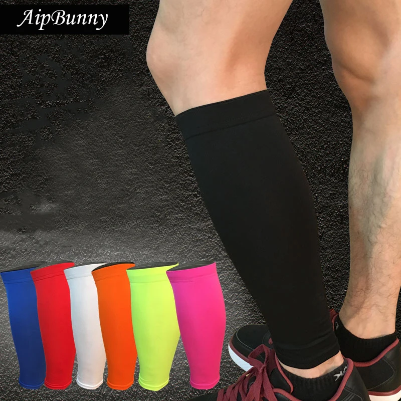 

Lycra Compression Breathable Quick Qry Sport GYM Shin Guards Pads Basketball Football Socer Leg Warmer Calf Support Running