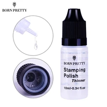 BORN PRETTY стемпинг ногтей покрытие тоньше лак тоньше маникюрный лак инструмент для дизайна ногтей для сухого лака