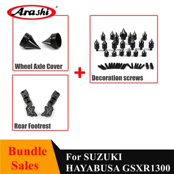 

Arashi 1 Set Front Wheel Axle Cover Rear Foot Pegs Decorative Screws For SUZUKI GSXR 1300 2008-2017 HAYABUSA GSX1300R 2008 2009