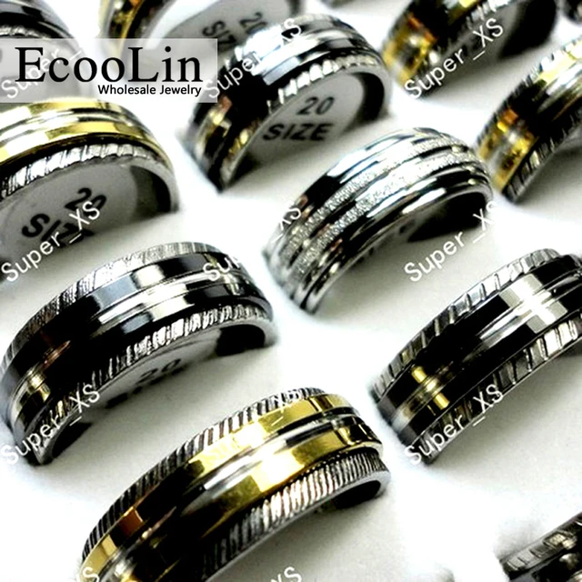20Pcs Vintage Rotatable Styles Women Steel Ring For Women and Men Jewelry Lot Bu 20Pcs Vintage Rotatable Styles Women Steel Ring For Women and Men Jewelry Lot Bu