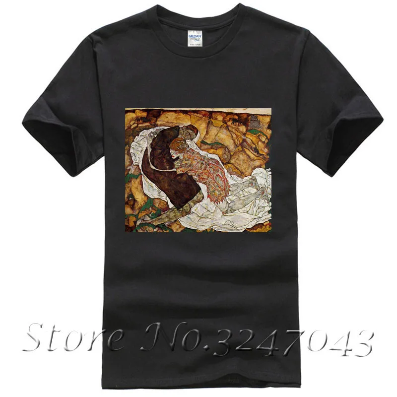 

Death and the Maiden T Shirt by Egon Schiele Men's T-shirt
