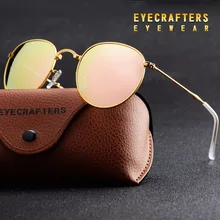 Розовые портативные складные солнцезащитные очки поляризованные Мужские Женские Модные Ретро Винтажные Солнцезащитные очки для вождения светоотражающие очки 3532