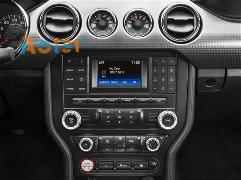 Clearance Tesla style 10.4" BiG Screen Android 7.1 Car Multimedia DVD player headunit for Ford Mustang 2015-2017 Radio GPS Video Free Map 3