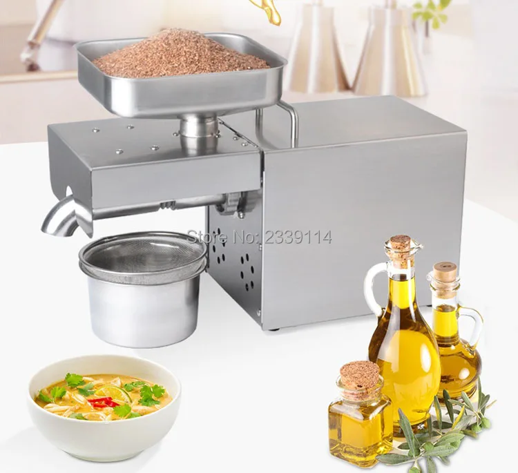

CE approval Commercial Stainless Steel Oil Press Machine Home Oil Extractor Oil Expeller Presser Hot and Cold Press