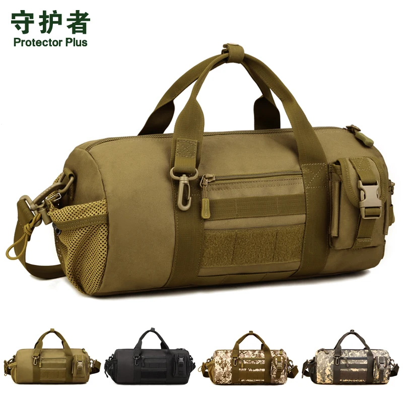 

Protector Plus K319 Outdoor Sports Bag Camouflage Nylon Tactical Military Trekking Pack Hiking Cylinder Package Handbag