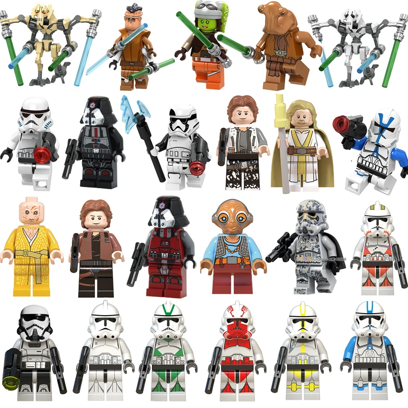 

Legoings Star Wars Building Block Chewbacca Han Solo Anakin Darth Vader Yoda General Grievous legoing starwars figures Toys Gift