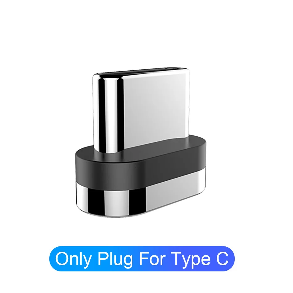 Магнитный кабель для мобильного телефона 3 А, зарядное устройство 2 м, кабель Micro USB type-C, разъем для iPhone x, samsung, S8, S9, Xiaomi, huawei, быстрая зарядка 3,0 - Цвет: For Type C Plug
