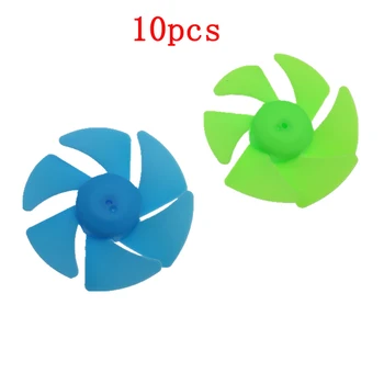 

10pcs/lot Turbine Blade 6-bladed Propeller RC Boar Paddle Toy Car Prop Outer Dia.50mm Hole Dia.2.0mm for DIY Model Parts