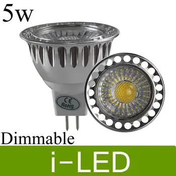 

Aluminum Mr16 Gu10 Led Spotlight Dimmable 5w 500lm Led Spot Lamp Light 60angle AC85-265V 12V Warm Natural Cold White UL CE&ROHS