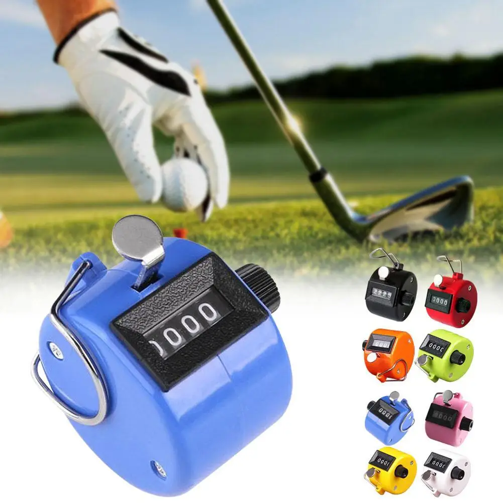 

Hand Tally Counter metal counter 4 digit Manual counters Pressing the manual counter People Counting Color A391