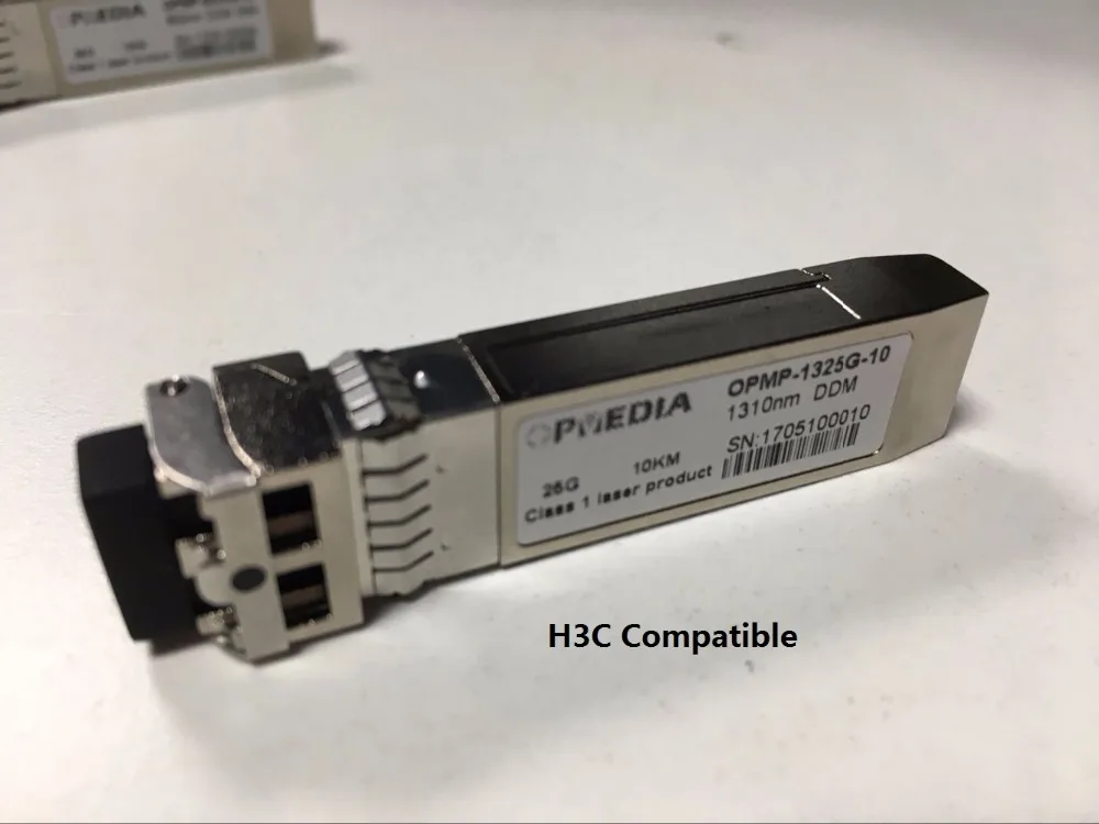 

For H3C 28Gb/s 1310nm SFP28 10km Transceiver,25G SFP28 LR optic module with LC connector,single mode.