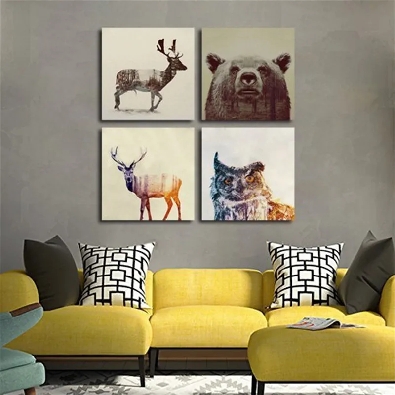 Watercolor-Nordic-Animal-Lion-Bear-Panda-Art-Prints-Poster-Hipster-Wall-Picture-Canvas-Painting-Kids-Room (1)