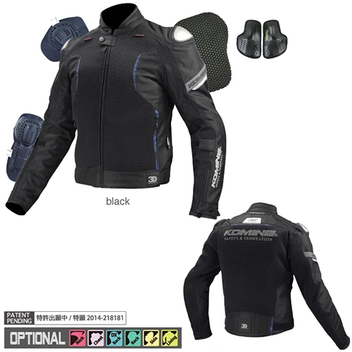 KOMINE JK107 титановая Весенняя дышащая сетчатая гоночная ездовая высокопроизводительная защитная одежда мотоциклетная куртка