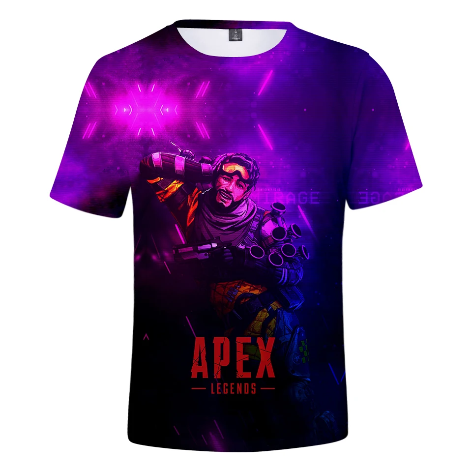 Aikooki 3D Apex Legends футболки для мужчин/женщин Летняя футболка с короткими рукавами футболка для мальчиков/девочек Apex Legends дышащая крутая дизайнерская футболка