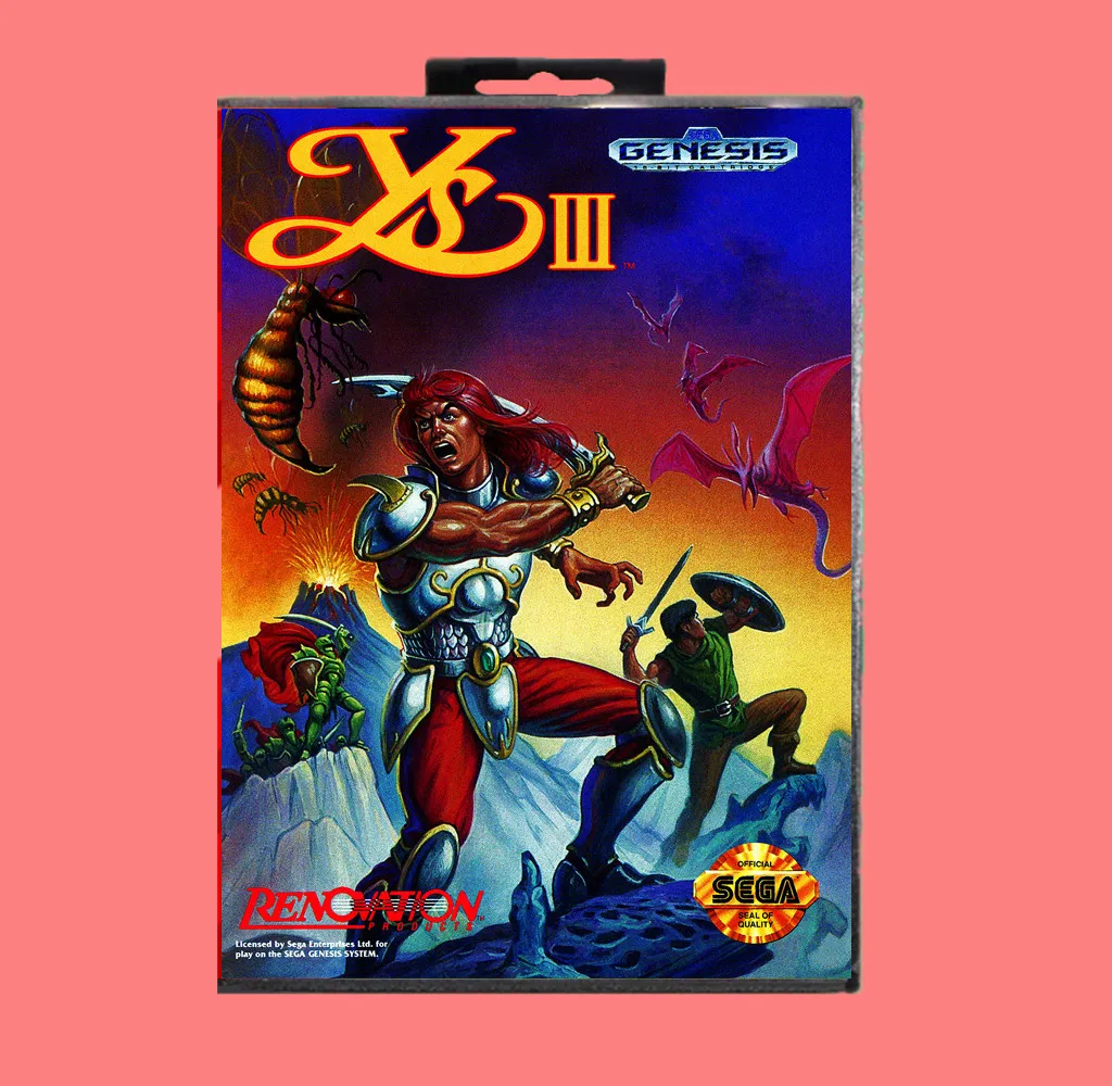 YS 3 16 Bit MD Game card with Retail Box For Sega Genesis &amp Mega Drive | Электроника