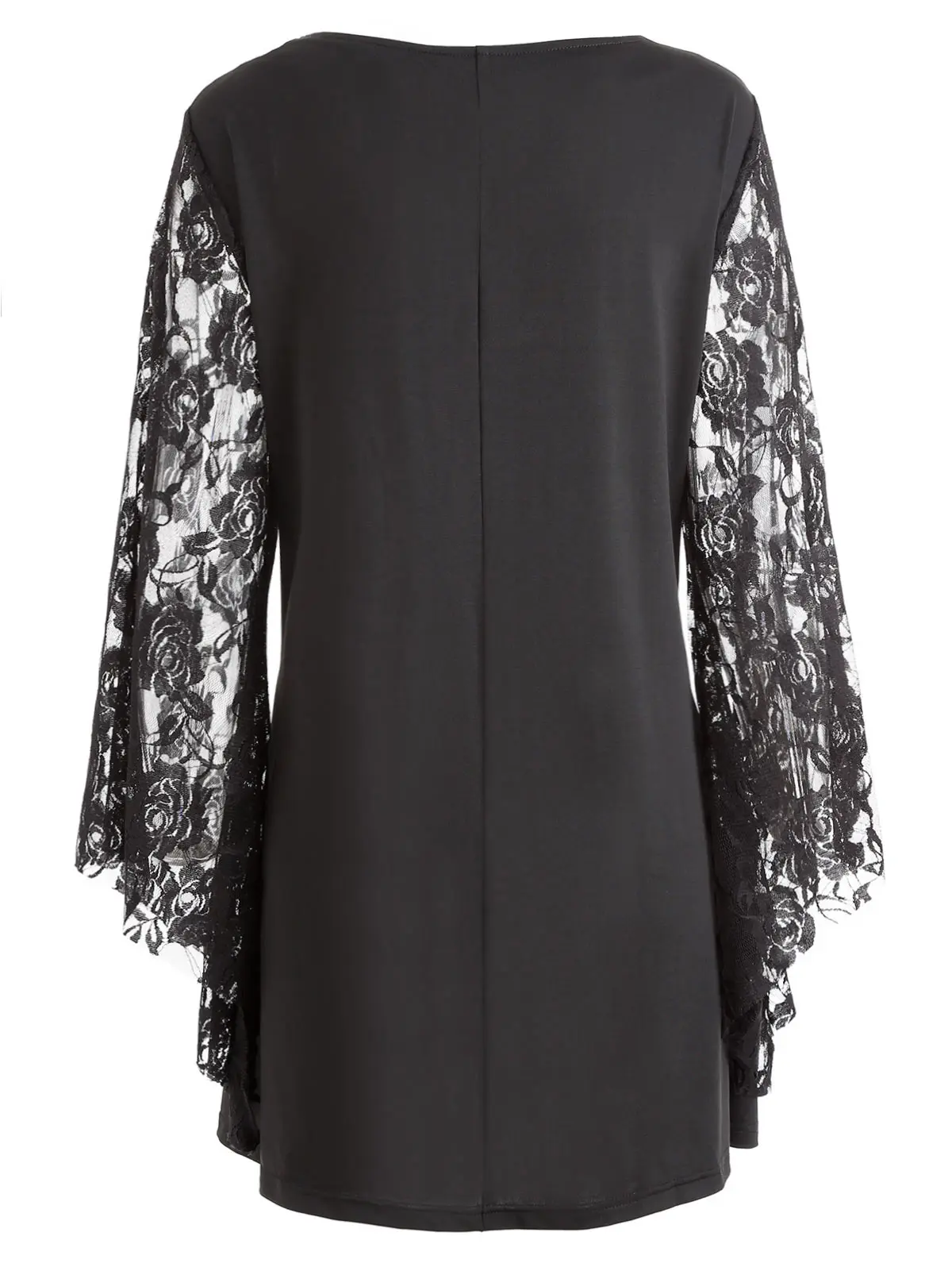 Платье С Кружевными Расклешенными Рукавами Купить