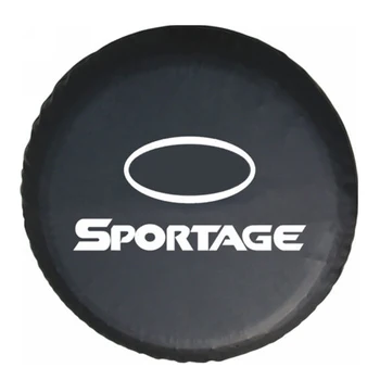 

15" 16" Inch (Tire Diameter 27" -31") Heavy-Duty PVC Leather Spare Wheel Tire Tyre Cover Storage For Kia Sportage