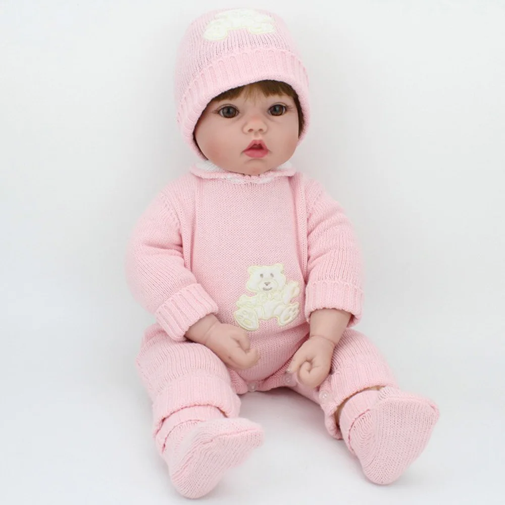 20 дюймов 50 см силикона Reborn Baby куклы реалистичные Мягкий винил реальные куклы для девочек живых дети Reborn игрушки на день рождения рождественский подарок