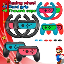 10 в 1, аксессуары для переключателей, гоночные ручки рулевого колеса, колпачки на большой палец для nintendo Switch Joycon nintendo Switch Games