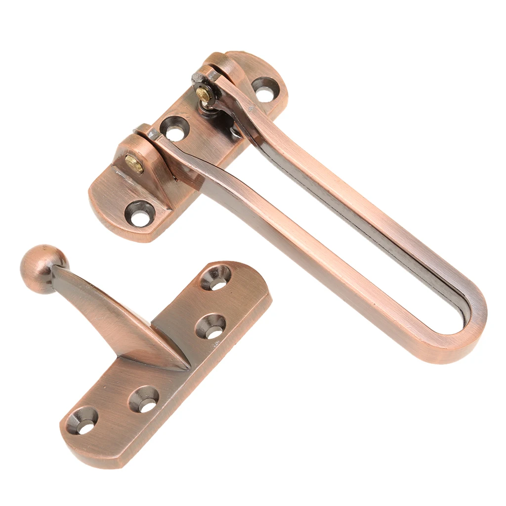 Hot Sale Security Open Type Anti-Theft Door Fastener Button Chain Safe-Guard Copper Adopting One-time Molding Technology
