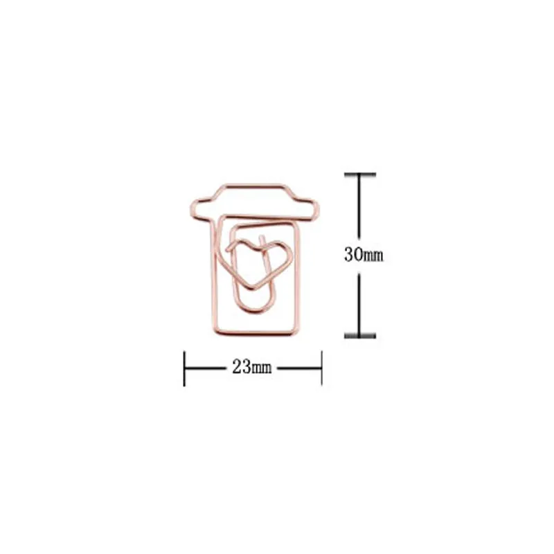 1 шт. розовое золото бумарк планировщик скрепки школьные канцелярские принадлежности канцелярские памятки скрепки металлические связывающие скрепки