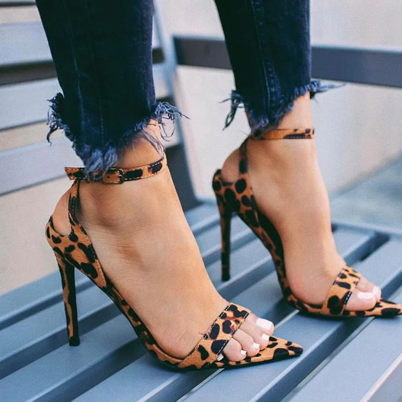 INS hot sexy Women's shoes sandals pointy open toe stiletto high heels