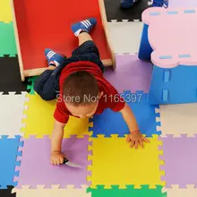 9 шт./компл. чистый сплошной цвет дети EVA puzzel играть коврик 30x30 Дети Подростковая PE физическая тренировочная команда Спортивная активность
