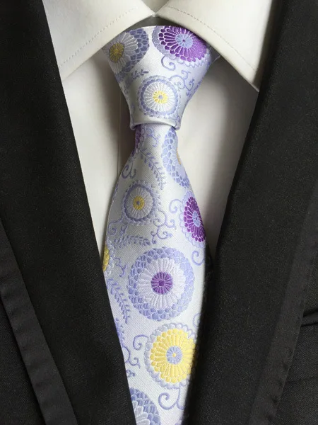 Модный классический мужской галстук в клетку, Полосатый жаккардовый Шелковый галстук, деловой формальный свадебный галстук 8 см, 1200 игл - Цвет: Y-87