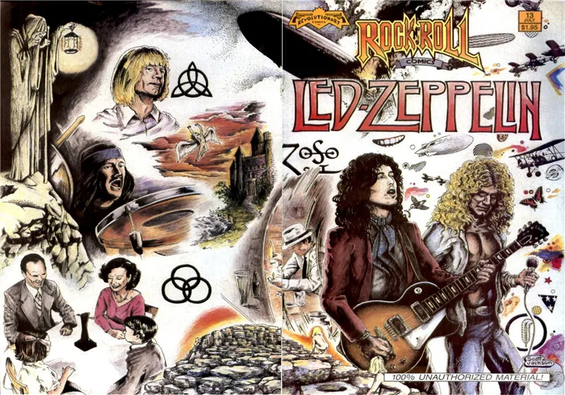 ВИНТАЖНЫЙ ПЛАКАТ Led Zeppelin крафт-бумага ретро-рок постер классический старый группа Ретро плакат часть 2 - Цвет: 5